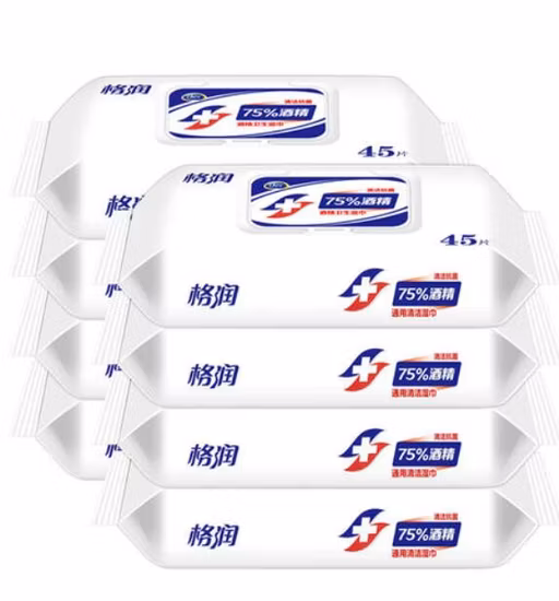 工場在庫の消毒用ワイプが 75% ホットセールで販売されています。 医療用アルコール75%配合の除菌ワイプ。