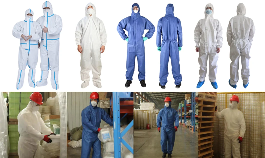 30% off Type 4/5/6 Disposable Protective Clothing Coverall for Industrial and Construction