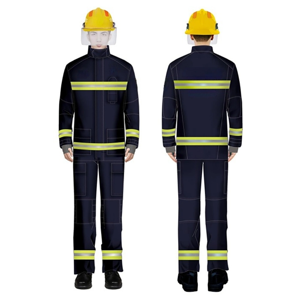 Four Layers Firefighting Uniform Safety Protective Fire Fighting Suit