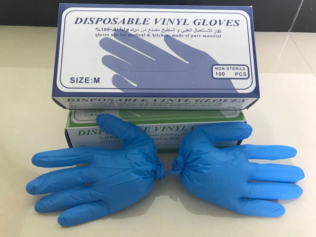 Made in China Disposable Blend Vinyl Examination Gloves Nitrile Exam Gloves