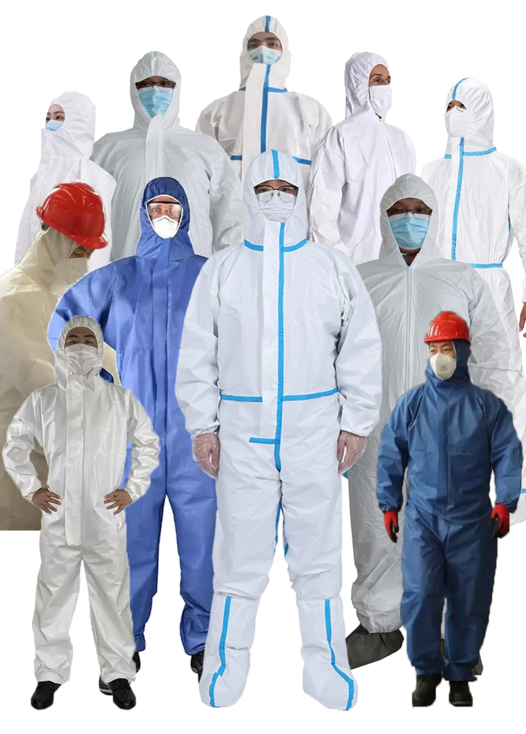 30% off Type 4/5/6 Disposable Protective Clothing Coverall for Industrial and Construction