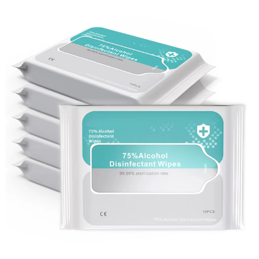 Tessa Travel Pack Hand Sanitizing Wipes 75% Alcohol Antibacterial Wipes