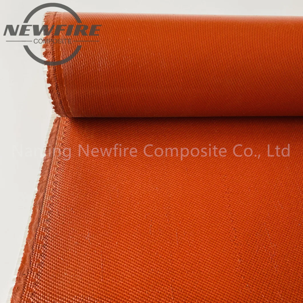 Manufacturer High Quality Fiberglass Mesh Fire Blanket Welding Protective Sleeve Coated 260g Double-Sided Liquid Silicone Fiberglass Cloth